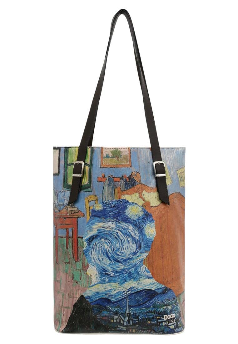 dogo-muse-tall-bag-vegane-damen-umh-ngetasche-vincent-van-gogh-lost-mind image 1