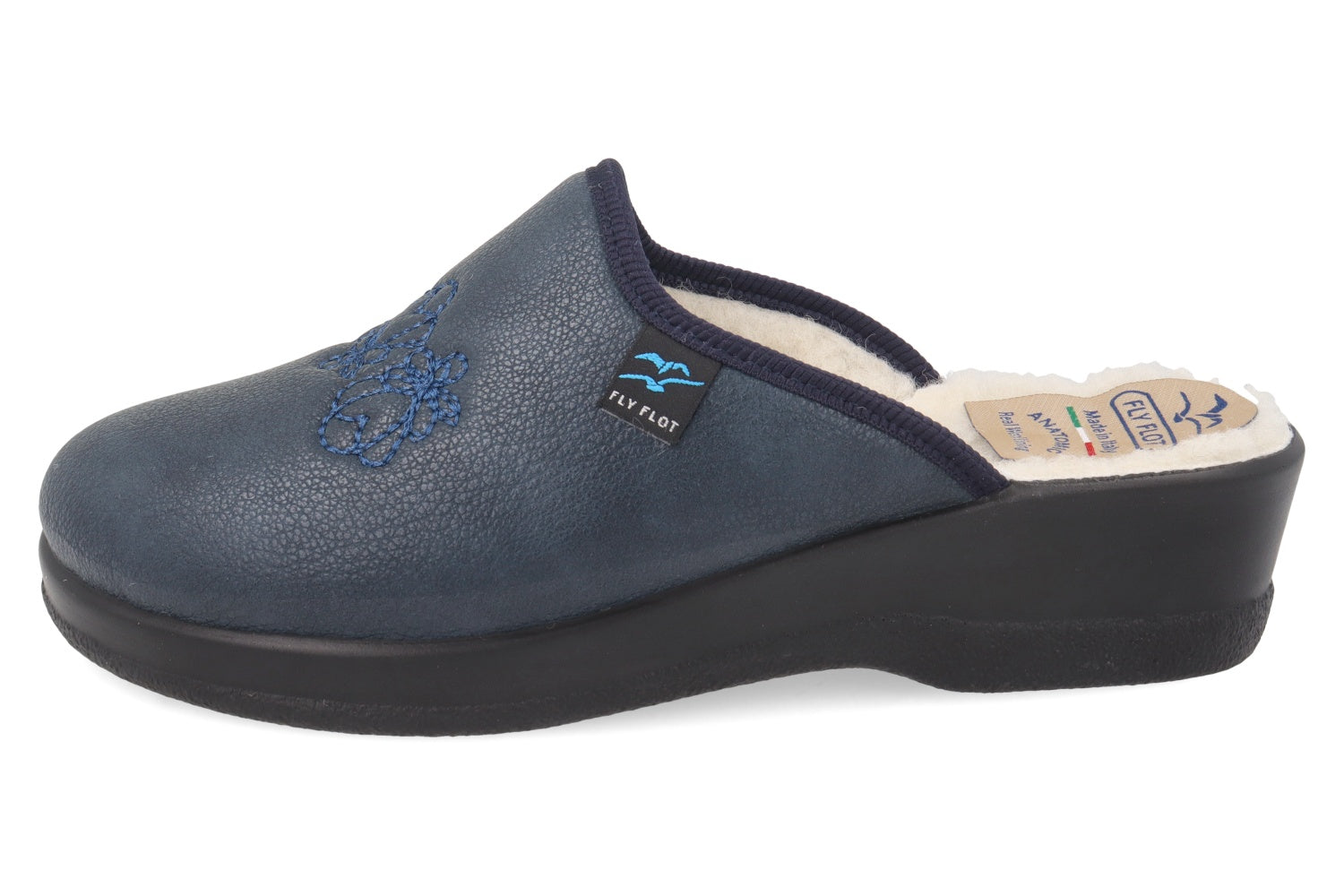 fly-flot-damen-pantolette-mit-echter-wolle-gef-ttert image 3