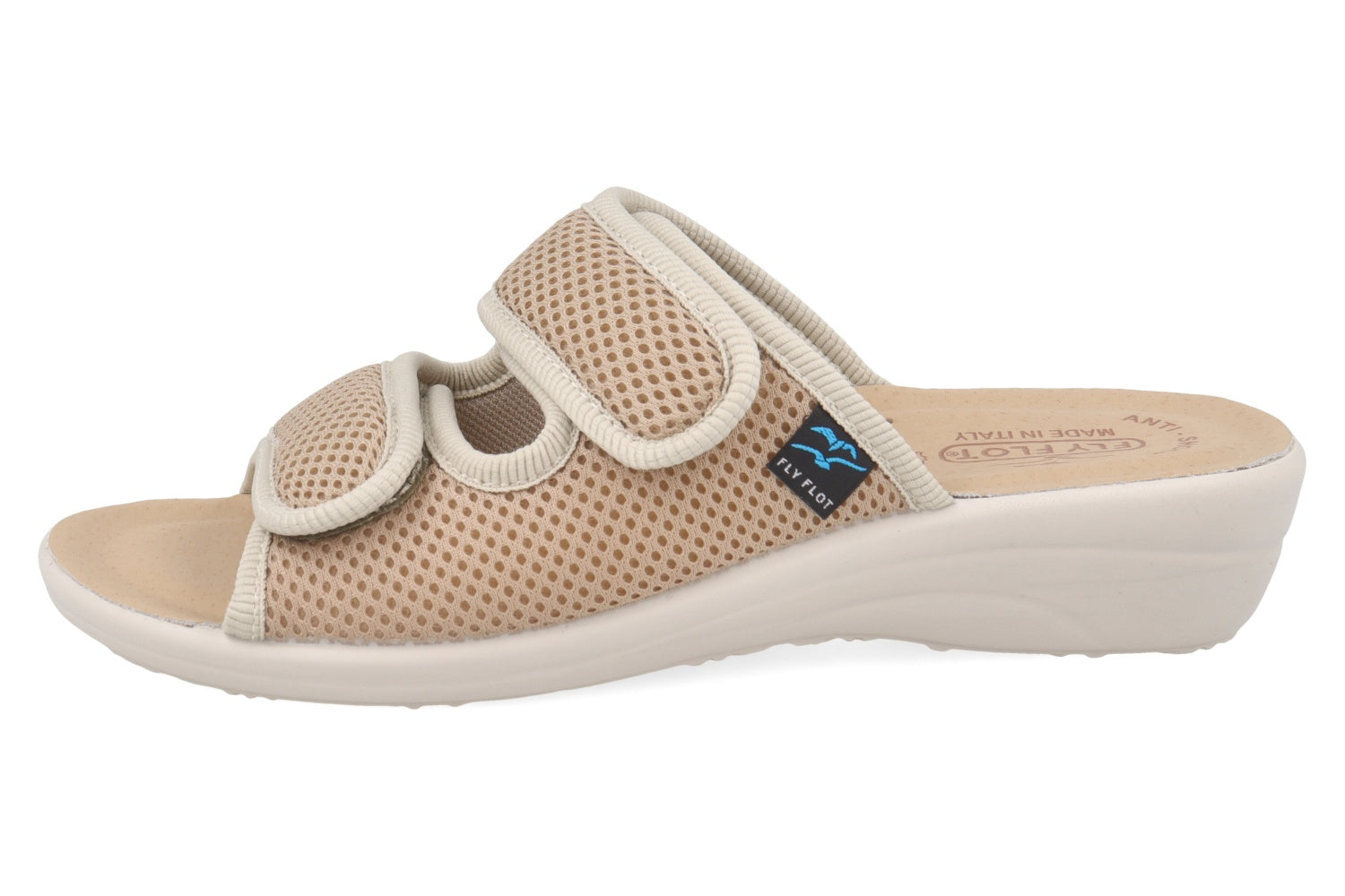 fly-flot-ciabatta-damen-pantolette-aus-elastischem-netz-klett-leder-fu-bett-4-cm image 7