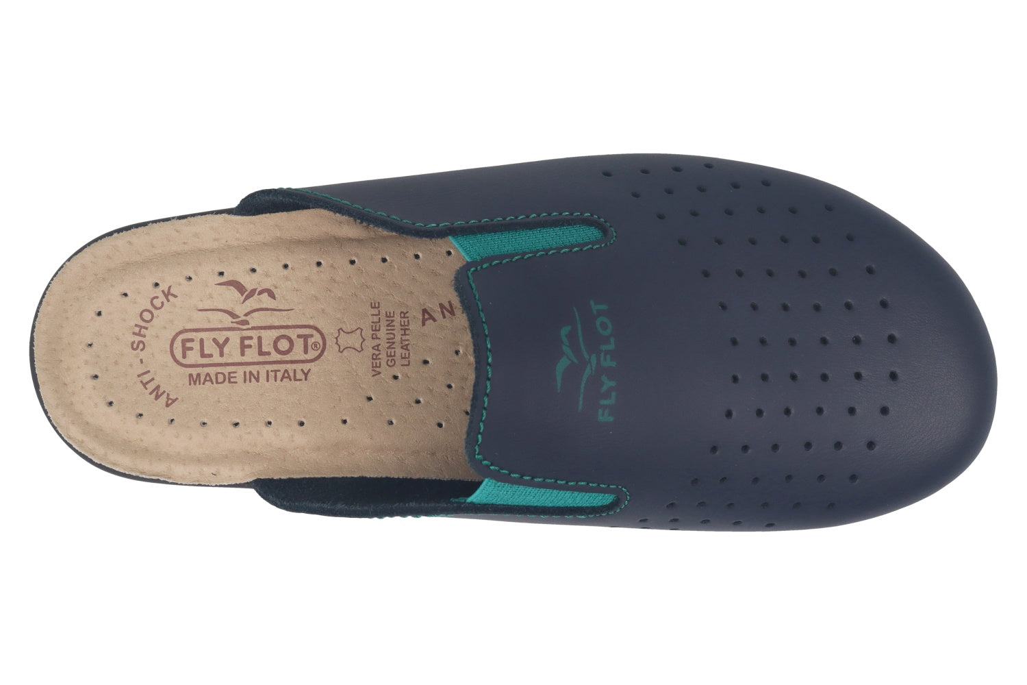 fly-flot-ciabatta-da-donna-in-pelle-forata-damen-leder-pantolette-perforiert image 2