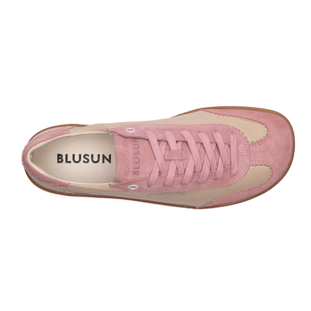 blusun-blsn-220w-damen-barfu-sneaker-light-beige-pink-glattleder image 3