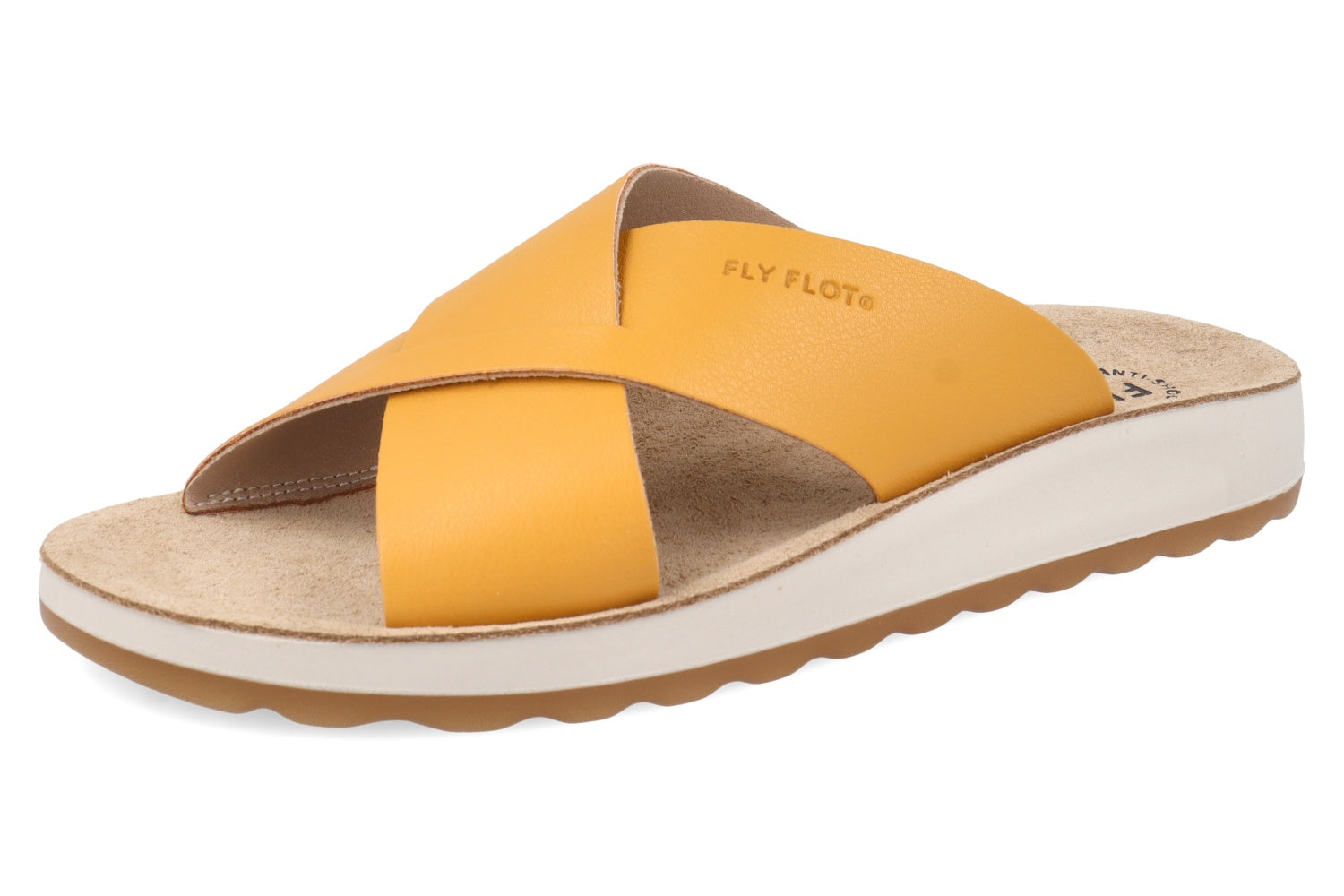 fly-flot-damen-pantolette-aus-weicher-microfibra-mit-leder-fu-bett image 5