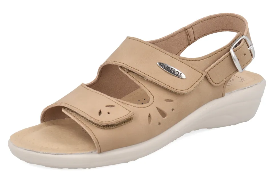 fly-flot-damen-sandalo-sandale-aus-eco-leder-mit-klett-und-4-cm-keilsohle image 1