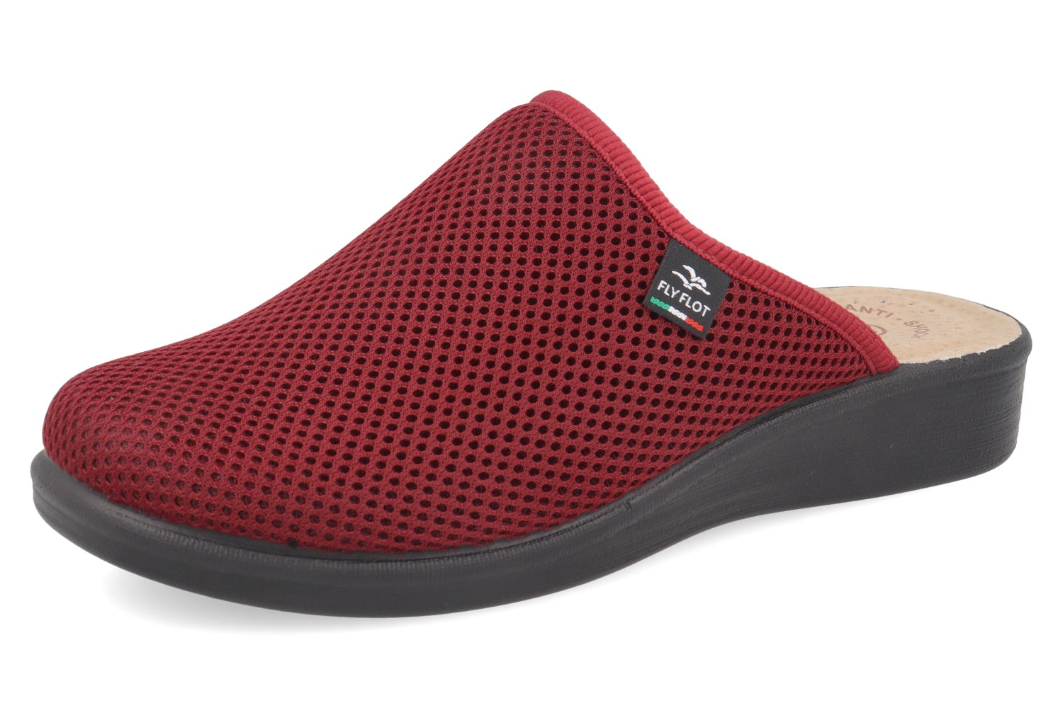 fly-flot-damen-pantolette-aus-elastischem-netz-leder-fu-bett-3-5-cm image 5