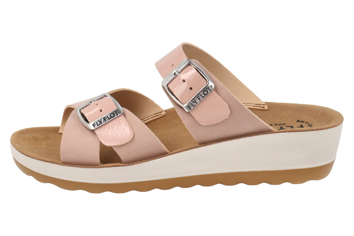 fly-flot-damen-pantolette-aus-microfaser-mit-schnalle-und-lederfu-bett image 7