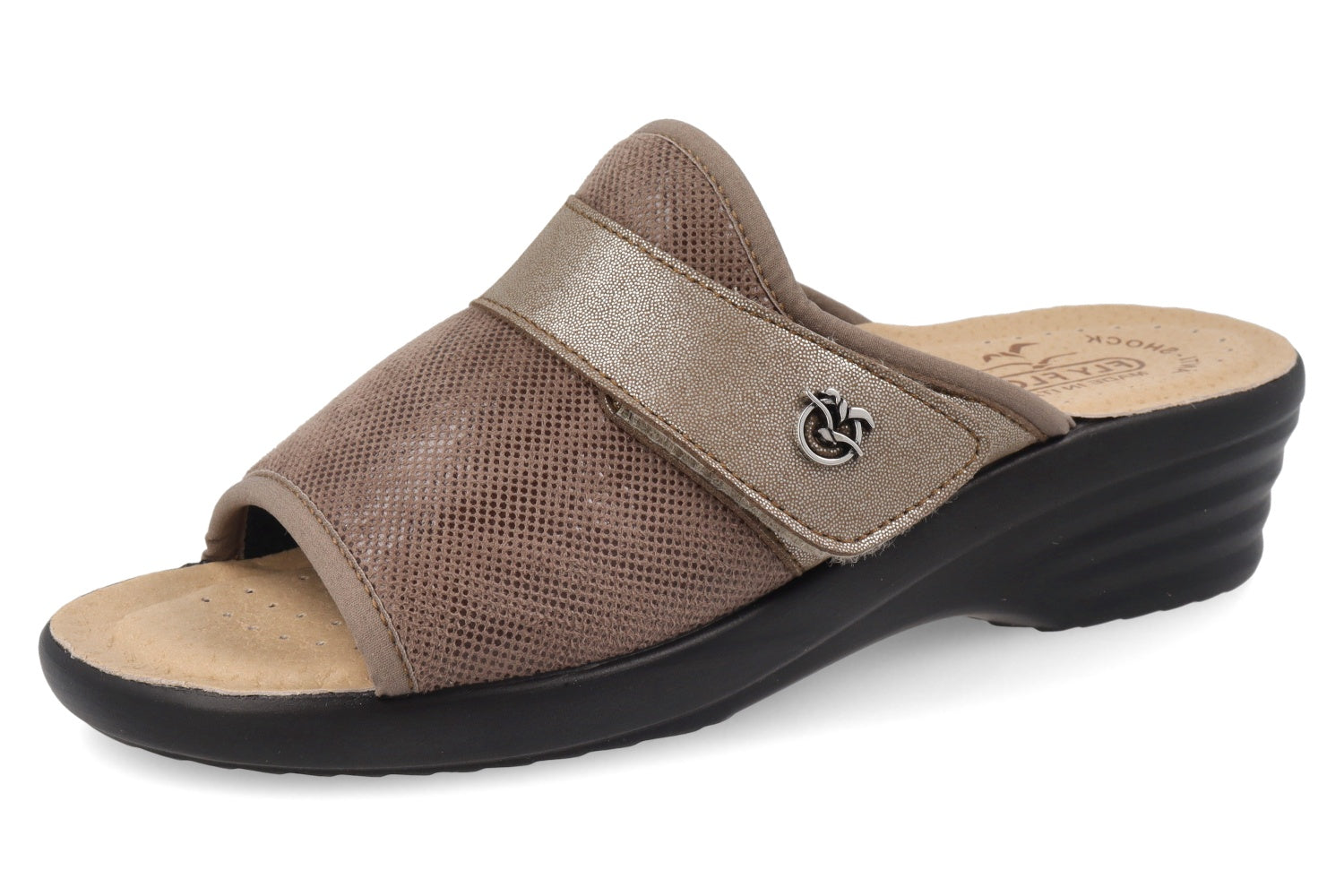 fly-flot-damen-pantolette-microfaser-stretch-klett-anti-shock-4-5-cm-sohle image 5