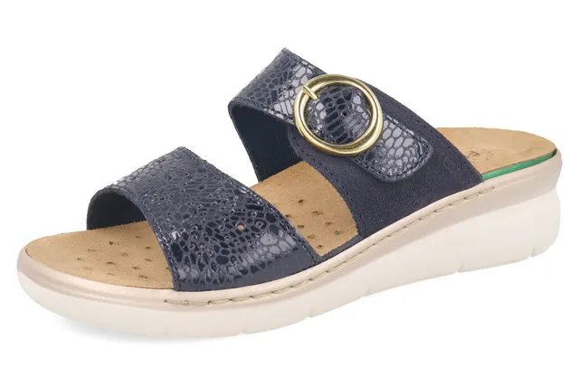 fly-flot-damen-pantolette-aus-leder-mit-schnalle-und-wechsel-fu-bett image 1