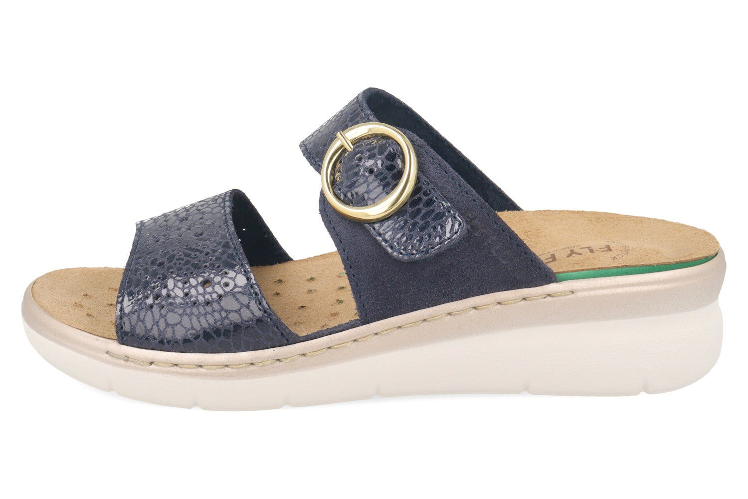 fly-flot-damen-pantolette-aus-leder-mit-schnalle-und-wechsel-fu-bett image 3