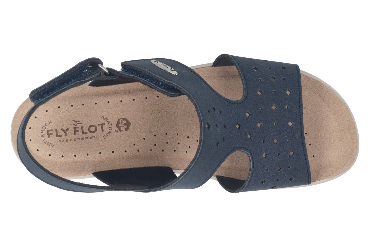 fly-flot-damen-sandale-ecopelle-mit-klettverschluss-4-cm-keilsohle image 2
