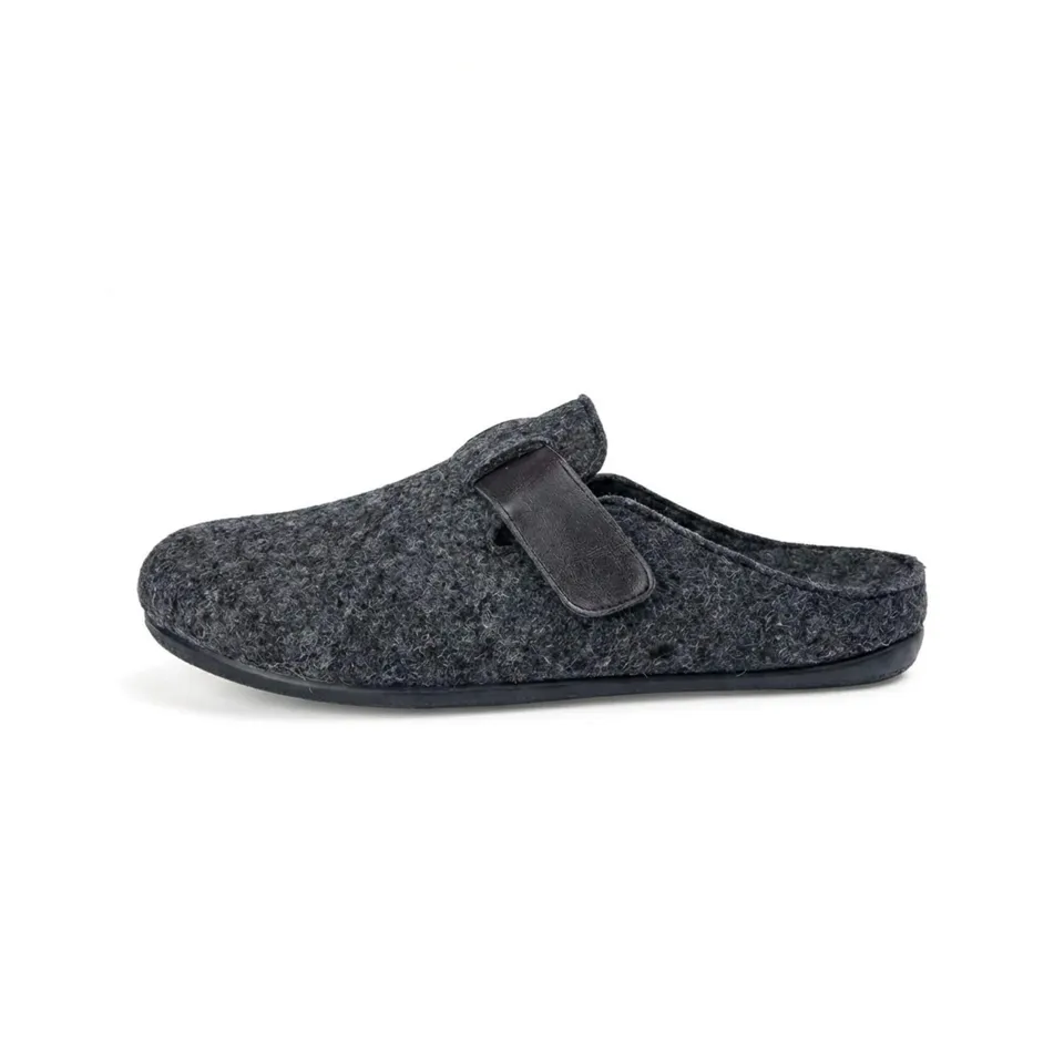 b-r-bozen-filz-hausschuh-herren-slipper-blau-flach image 1
