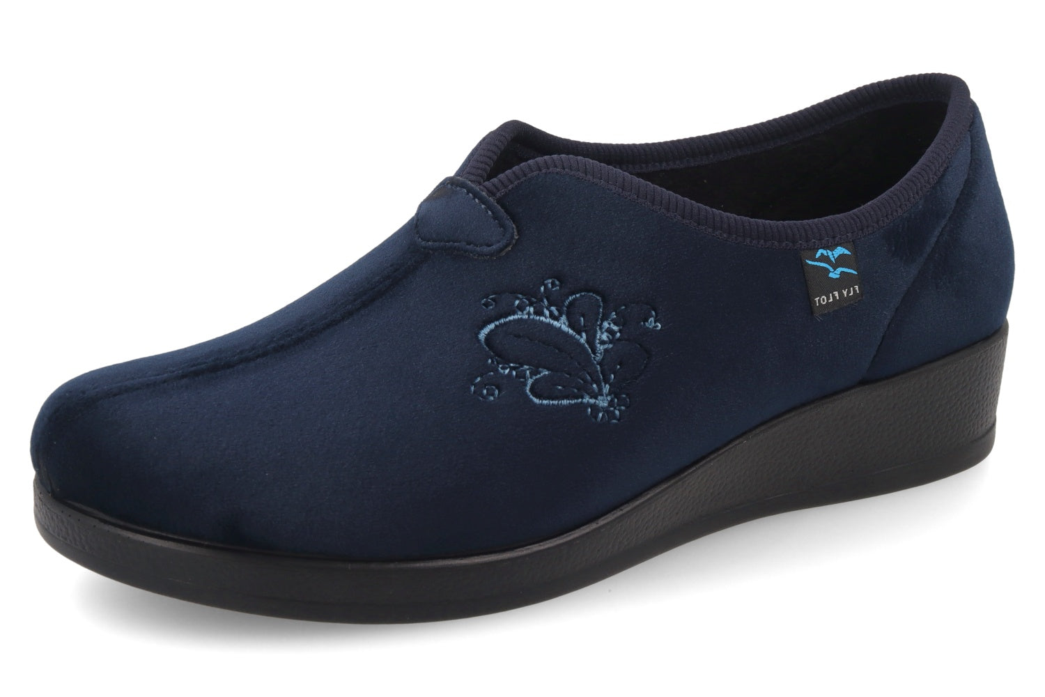 fly-flot-damen-pantofola-hausschuh-aus-samt-velours image 1