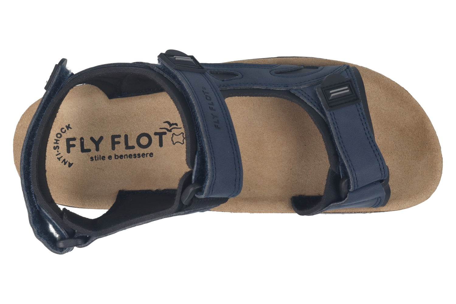 fly-flot-herren-sandale-ecopelle-mit-klett-und-leder-fu-bett image 2