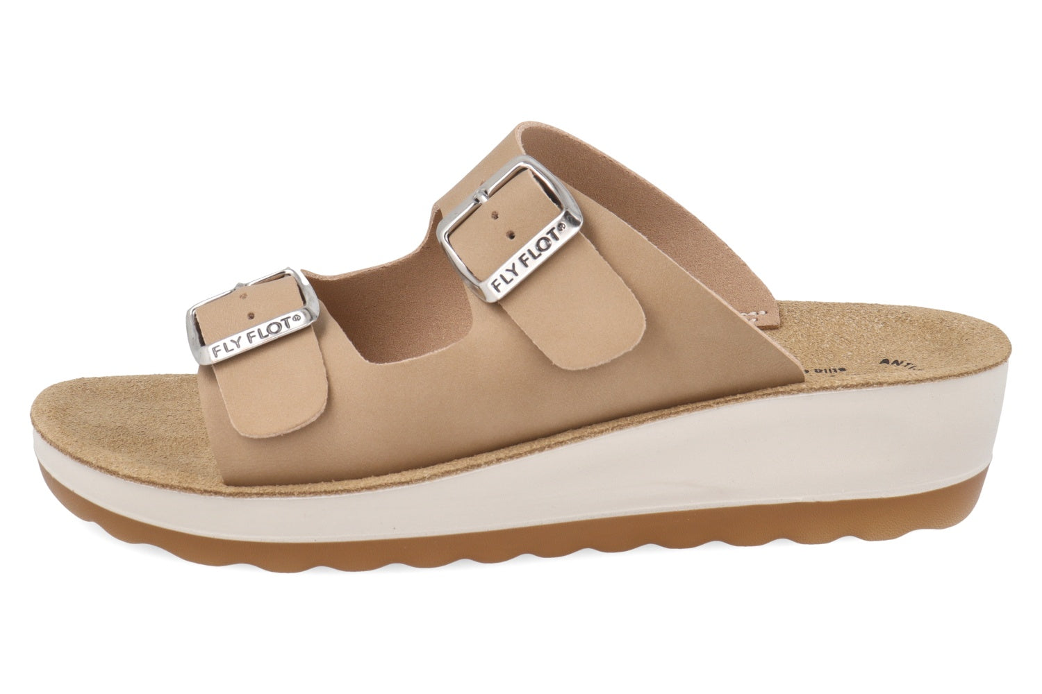 fly-flot-damen-pantolette-weiche-microfaser-mit-schnalle-lederfu-bett image 3