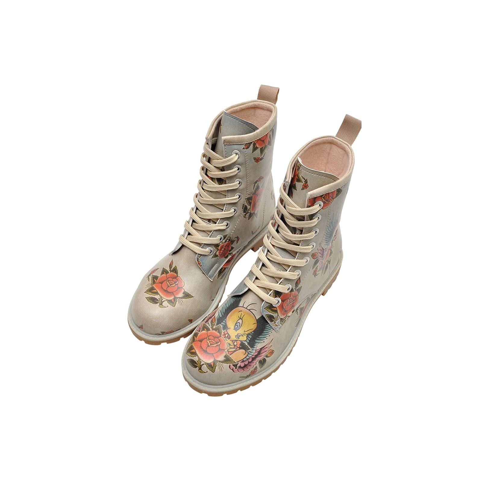dogo-wb-vegane-damen-stiefeletten-tweety-with-roses image 1