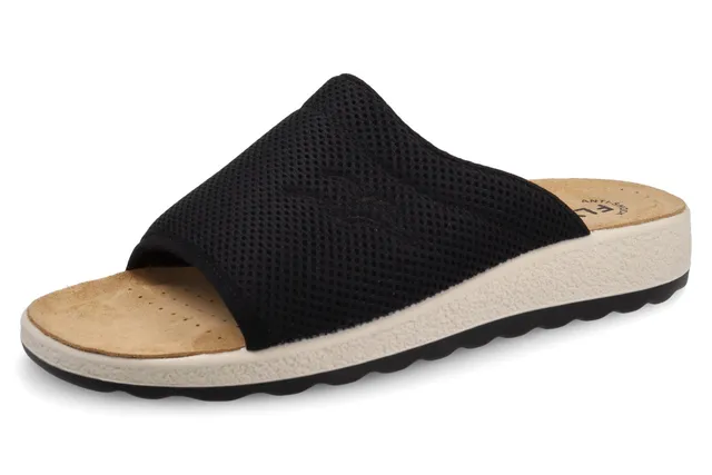 fly-flot-herren-pantolette-netz-mit-leder-fu-bett-anti-shock image 1