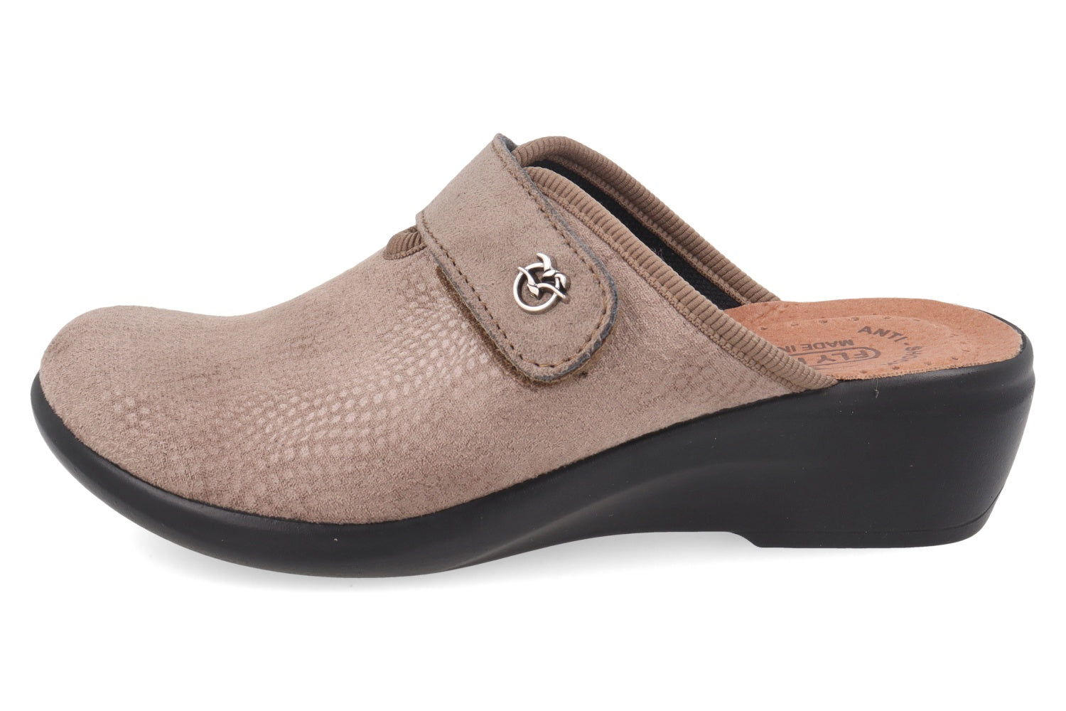 fly-flot-damen-pantolette-mikrofaser-mit-klett-5-cm-sohle image 3