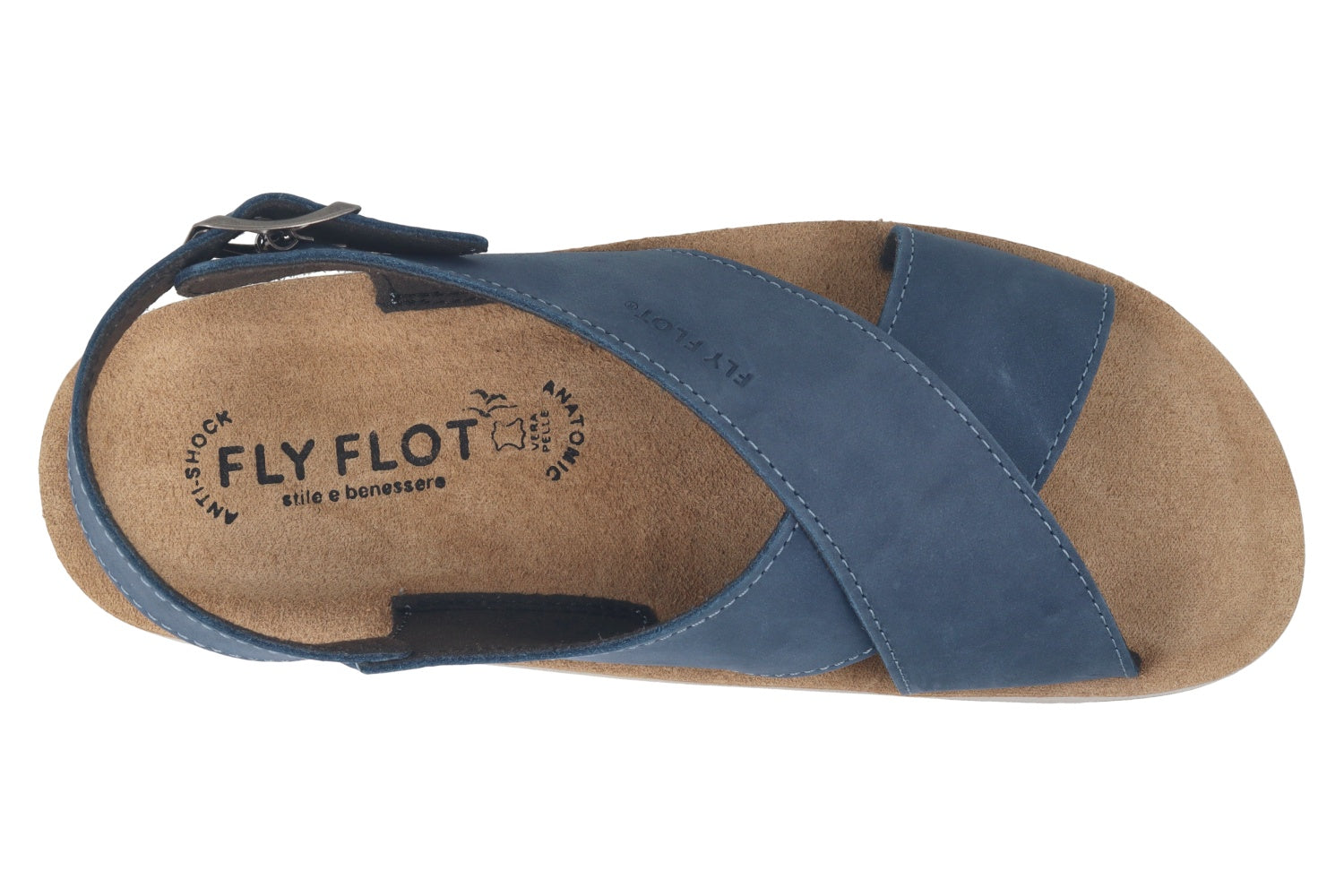 fly-flot-damen-sandale-leder-mit-verstellbarem-riemen image 2