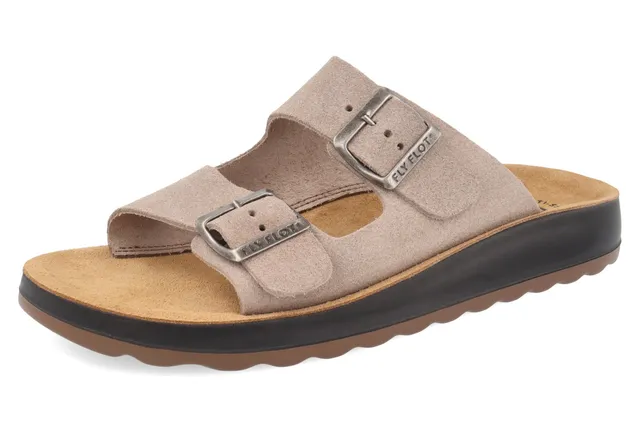 fly-flot-herren-pantolette-leder-schnalle-3-cm image 1
