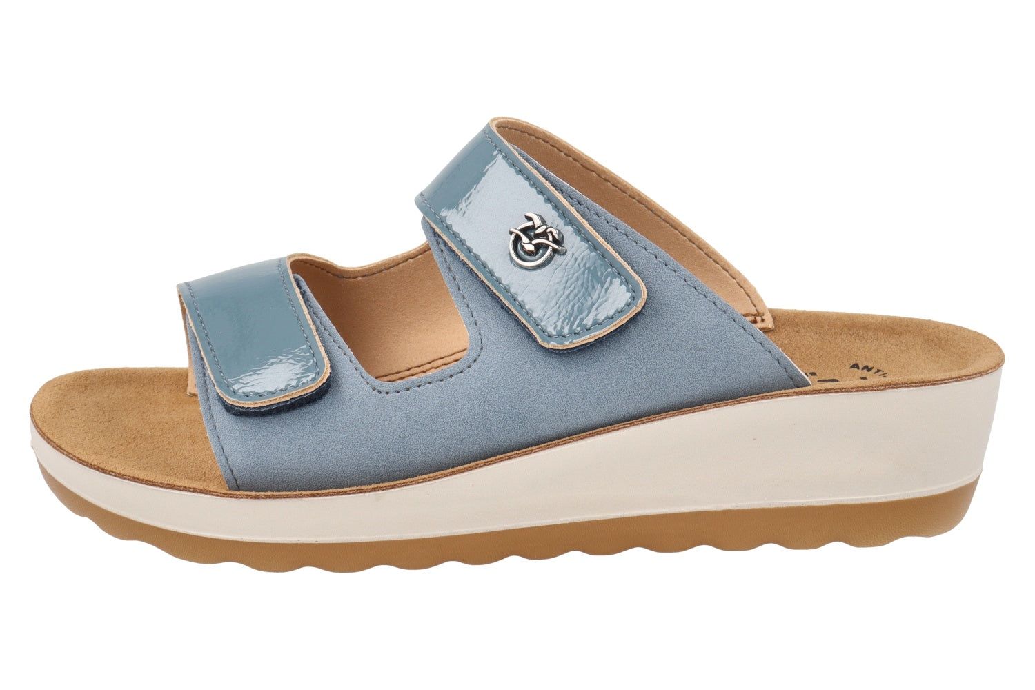 fly-flot-damen-pantolette-stoff-mit-klett-und-leder-fu-bett image 7