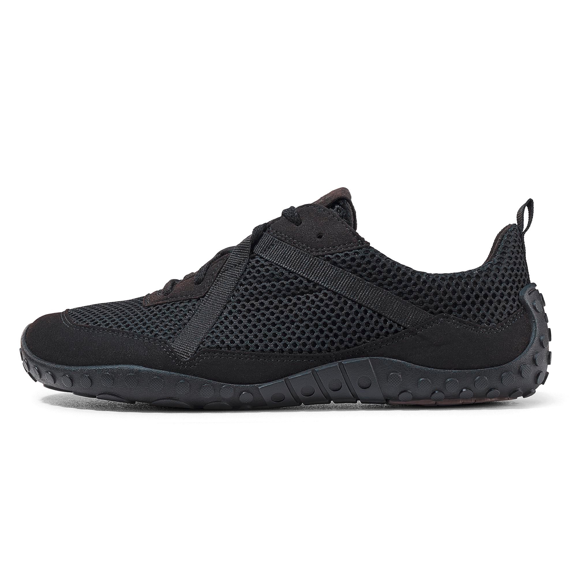 b-r-junis-tex-herren-barfu-sneaker-veganer-indoor-sneaker-schwarz image 7
