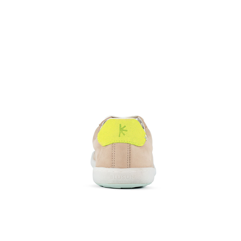 blusun-blsn-100w-barfu-sneaker-damen-beige-neon-nubukleder image 3