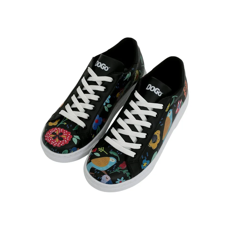 dogo-ace-sneakers-flowers-birds-damen-vegan image 1