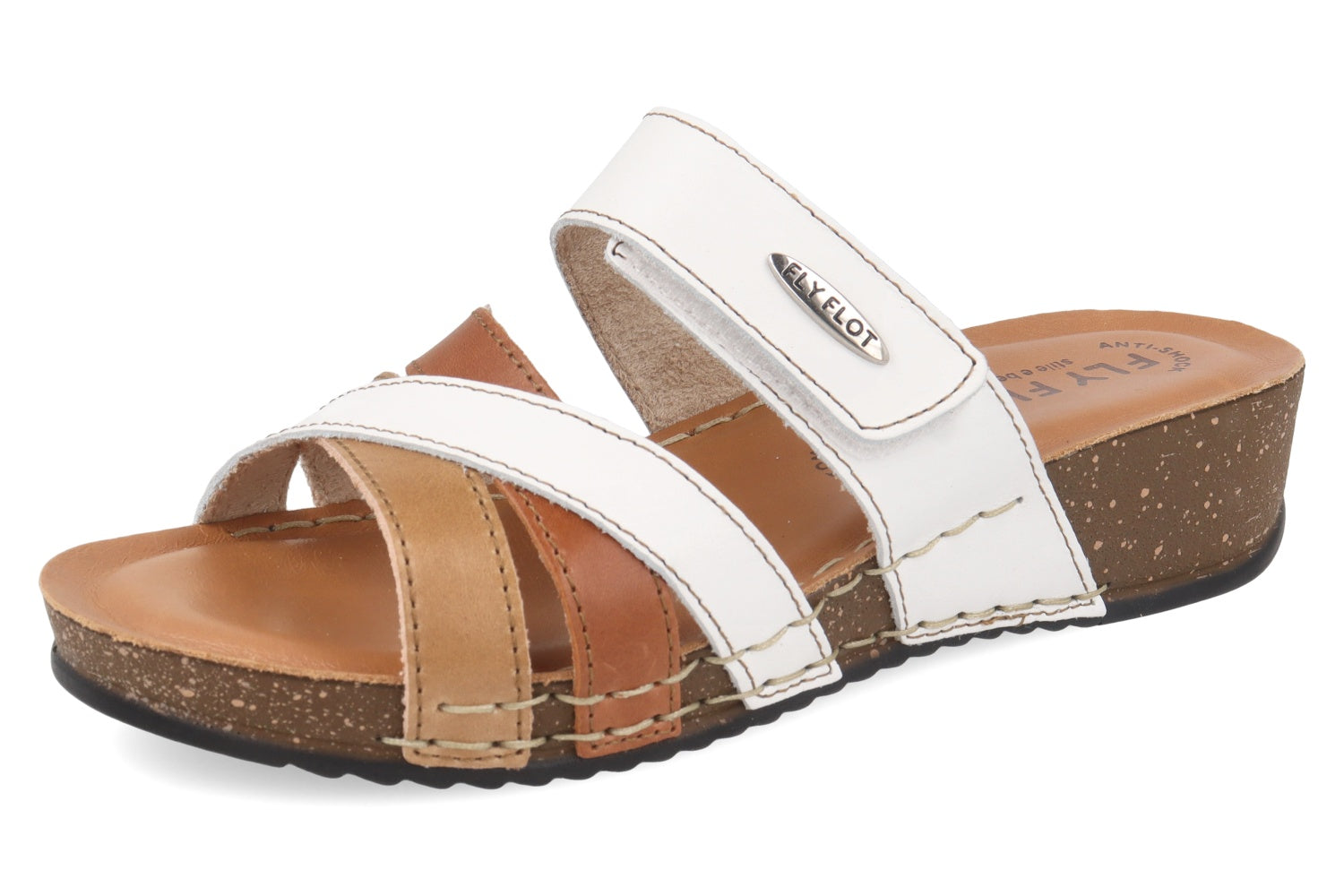fly-flot-damen-pantolette-leder-mit-klett-4cm-piumatec-sohle image 5