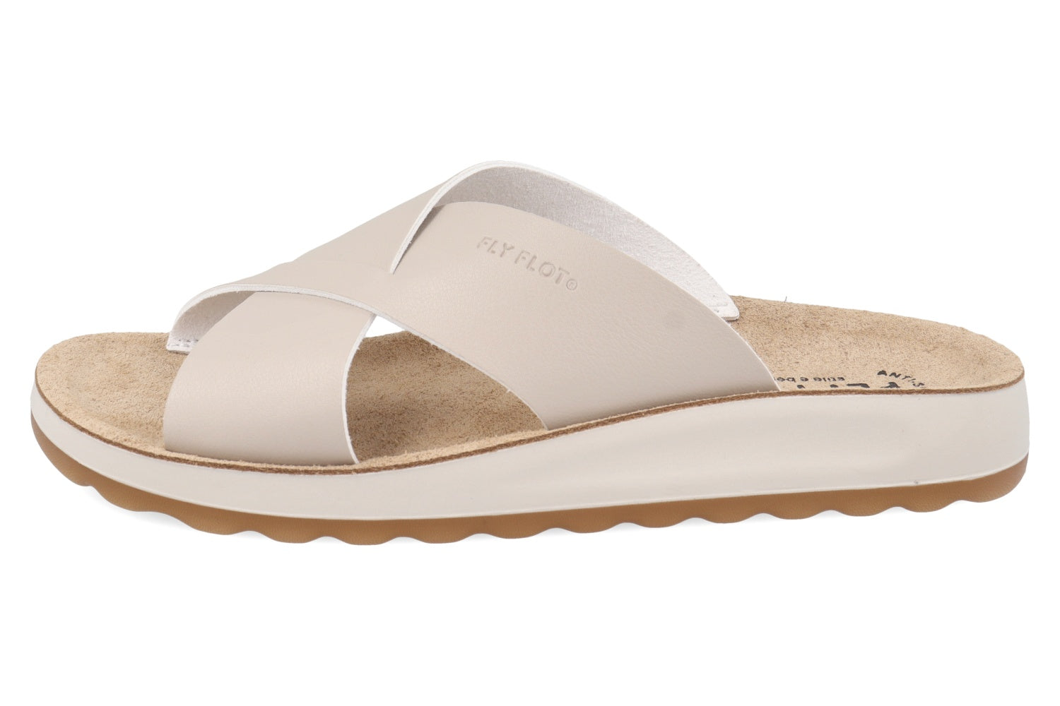 fly-flot-damen-pantolette-aus-weicher-microfibra-mit-leder-fu-bett image 3
