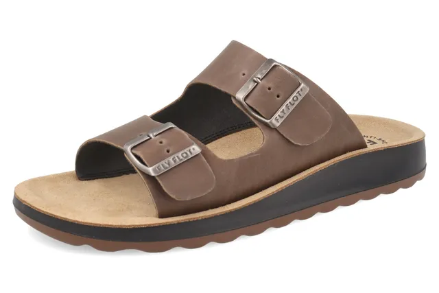 fly-flot-herren-pantolette-aus-leder-schnalle-verstellbar-3-cm-sohle image 1
