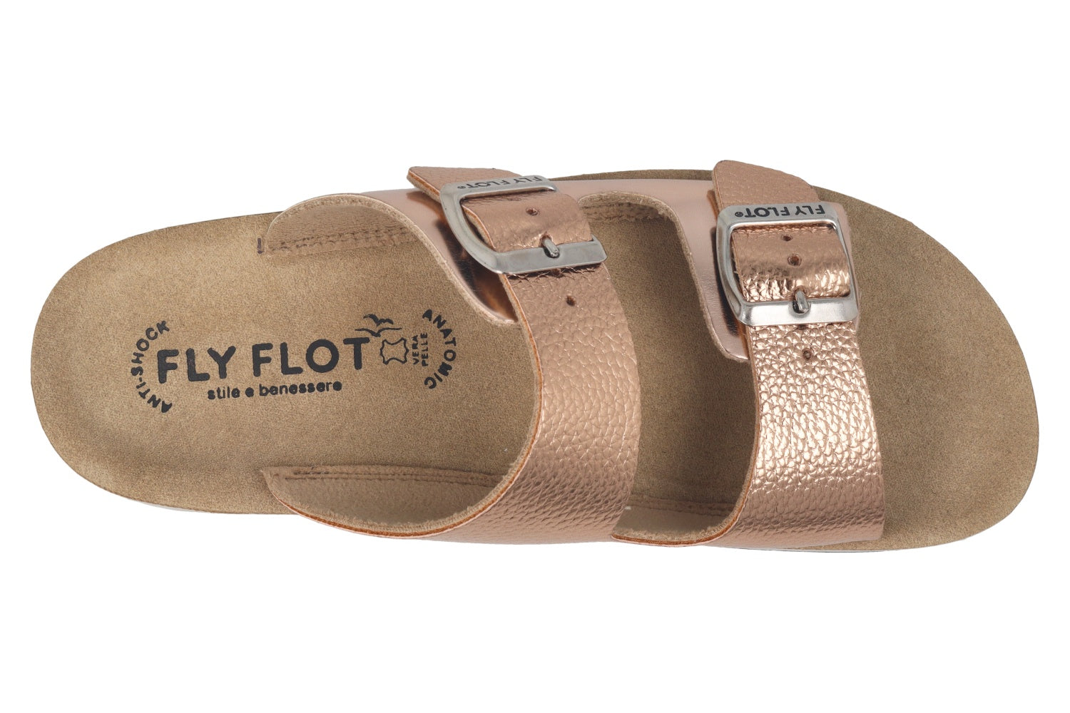fly-flot-damen-pantolette-aus-eco-leder-mit-schnalle-und-air-flot-2-5-cm-sohle image 6