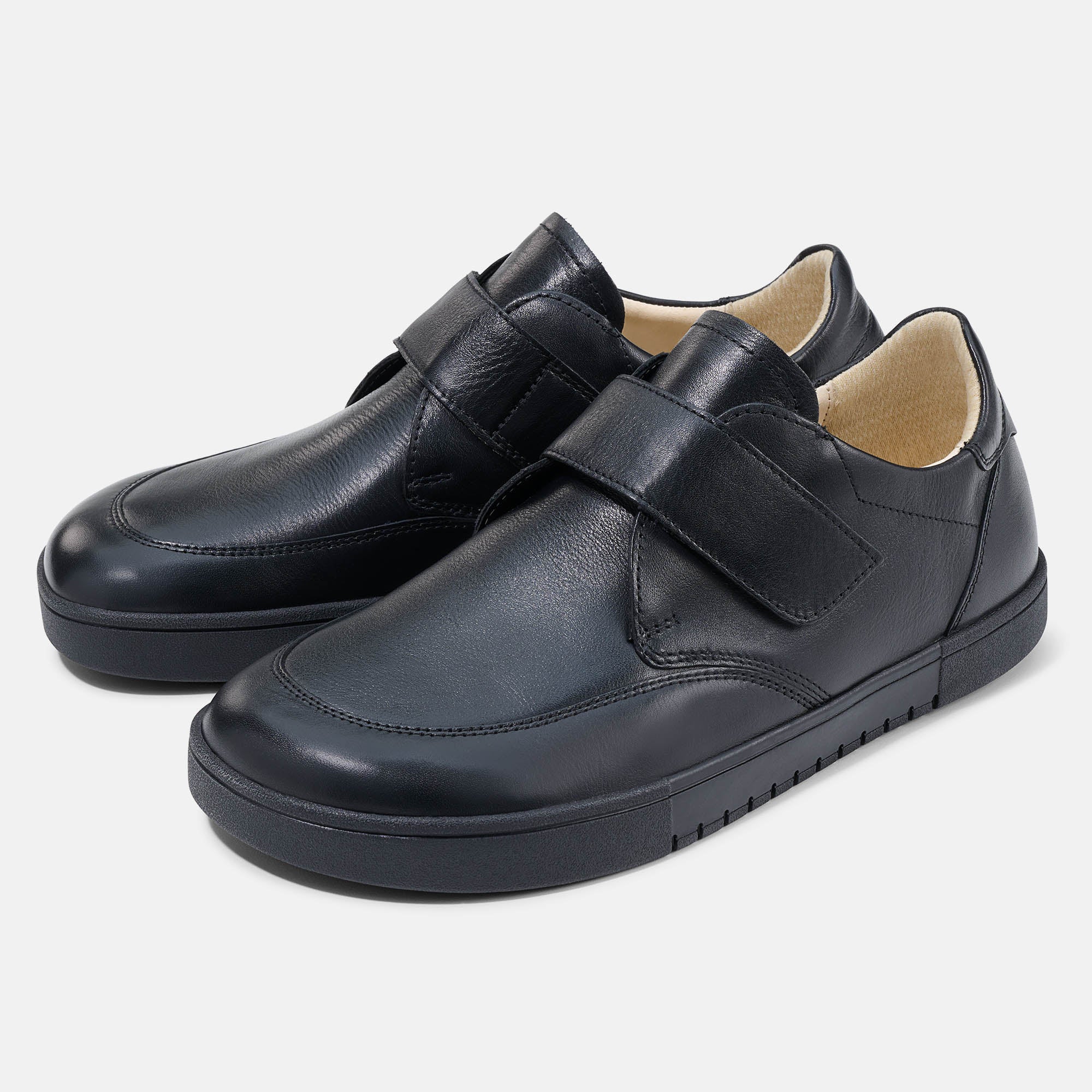 b-r-benno-herren-slipper-grau-schwarz-casual-leder image 2