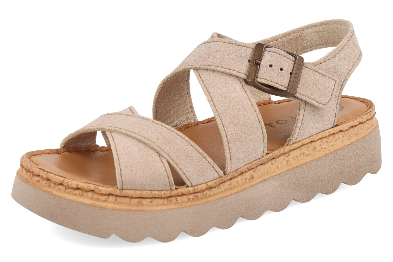 fly-flot-damen-sandale-ecoleder-mit-schnalle-4-cm image 1