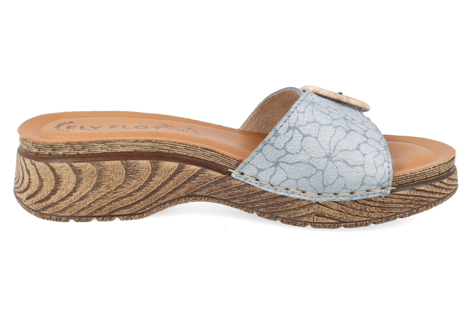 fly-flot-damen-pantoffel-leder-mit-schnalle-anti-shock-4-5-cm-sohle image 8