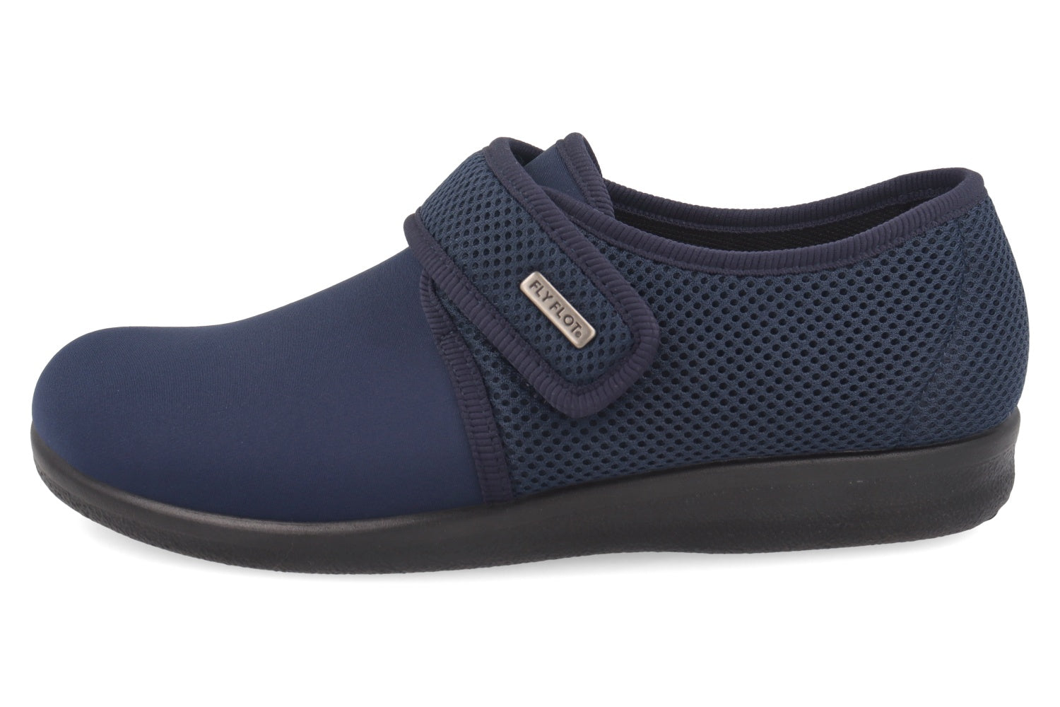 fly-flot-herren-pantoffel-microfaser-stretch-mit-klett-3-cm-sohle image 3