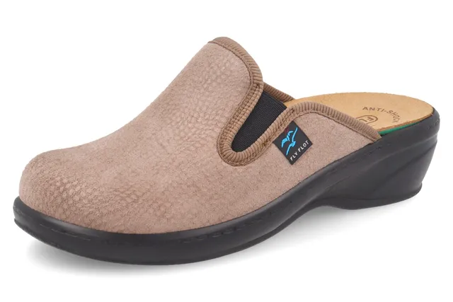 fly-flot-damen-pantolette-aus-elastischer-microfaser-leder-fu-bett-5-cm-sohle image 1