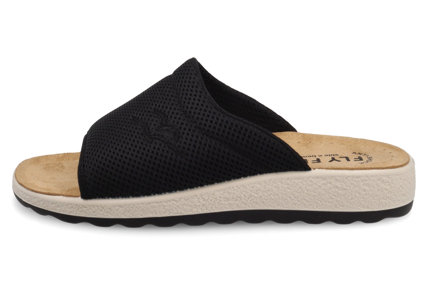 fly-flot-herren-pantolette-netz-mit-leder-fu-bett-anti-shock image 3