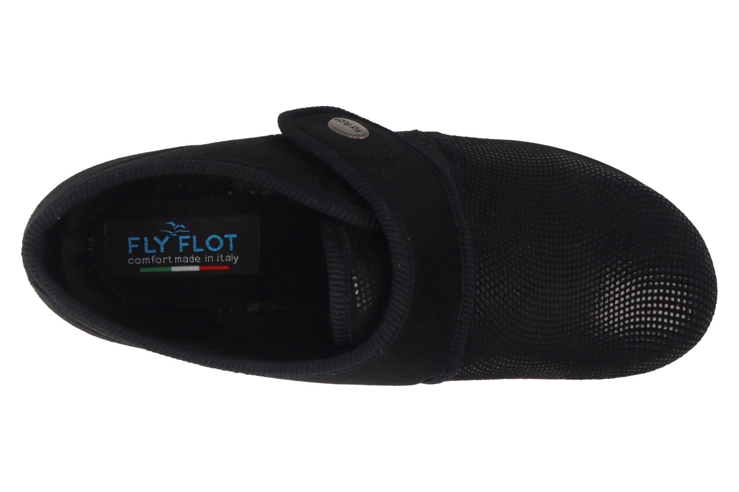 fly-flot-damen-pantofola-hausschuh-aus-elastischer-microfaser-mit-klett image 2