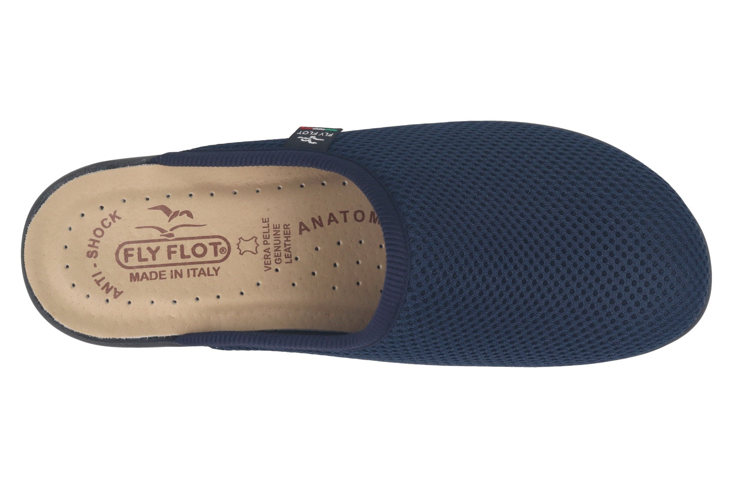 fly-flot-damen-hausschuh-netz-elastik-mit-leder-fu-bett image 2
