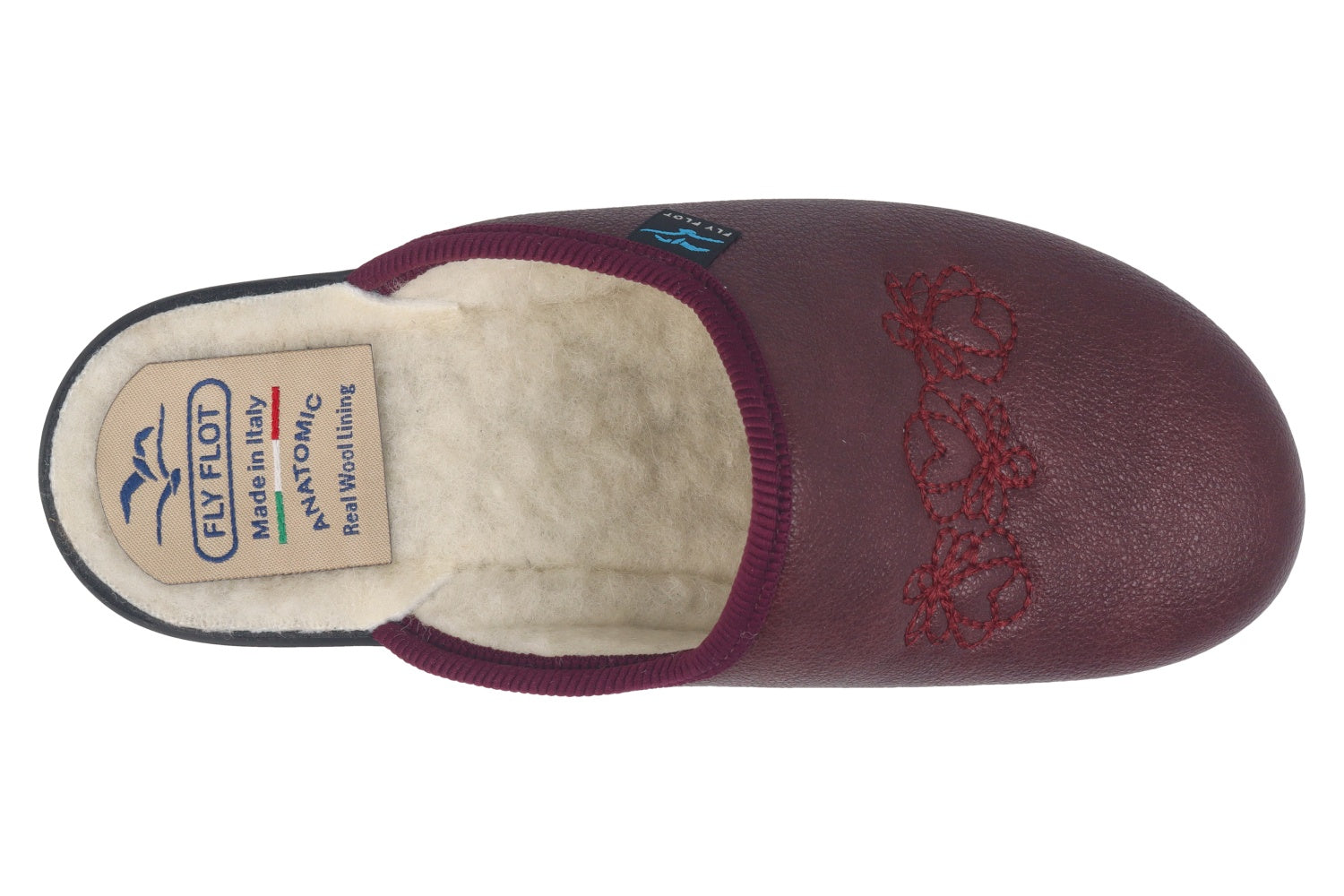 fly-flot-damen-pantolette-mit-echter-wolle-gef-ttert image 6