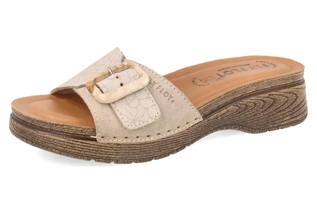 fly-flot-damen-pantoffel-leder-mit-schnalle-anti-shock-4-5-cm-sohle image 1