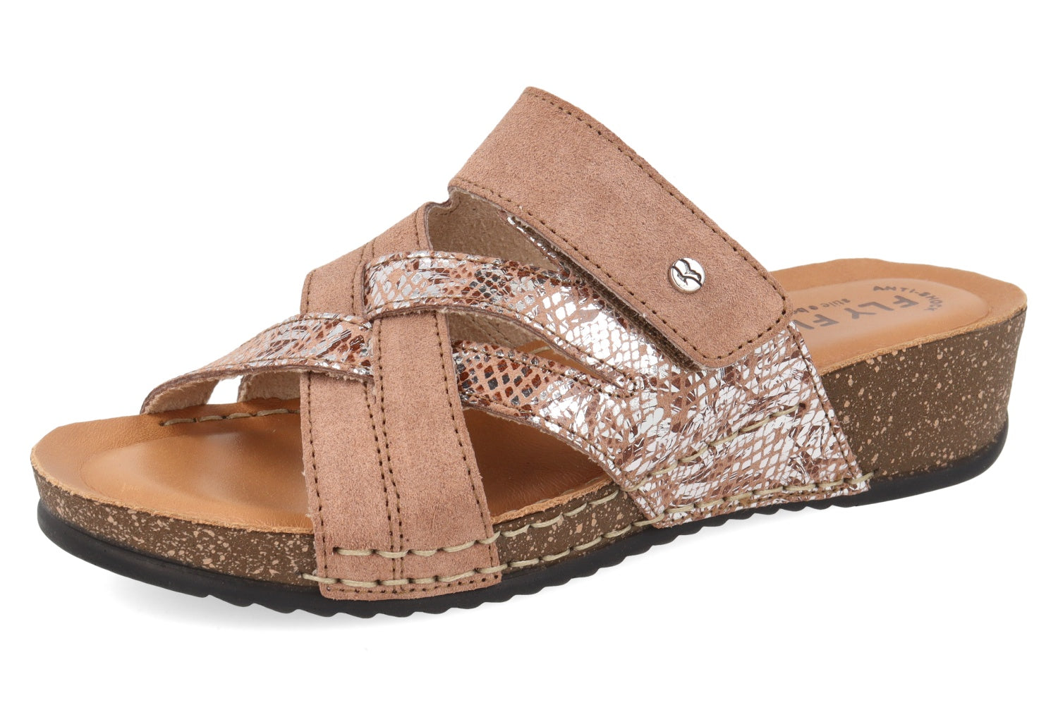 fly-flot-ciabatta-da-donna-in-pelle-damen-leder-pantolette-klett image 1