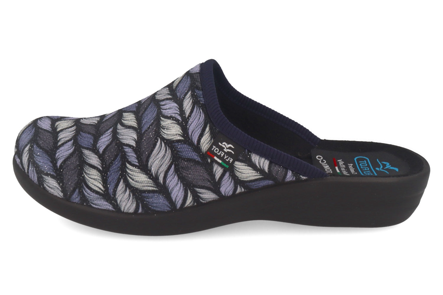 fly-flot-damen-ciabatta-hausschuh-aus-elastischer-stretch-mikrofaser image 3