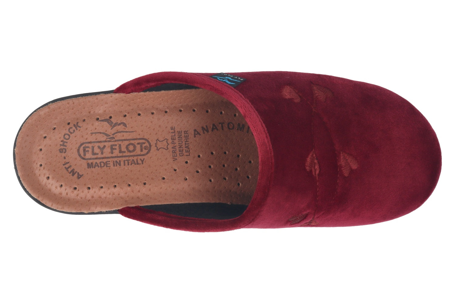 fly-flot-damen-pantolette-aus-weicher-microfaser-leder-polster-4-cm-sohle image 2