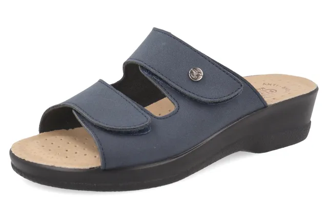 fly-flot-damen-pantolette-microfaser-mit-klett-und-air-flot-4-cm-sohle image 1
