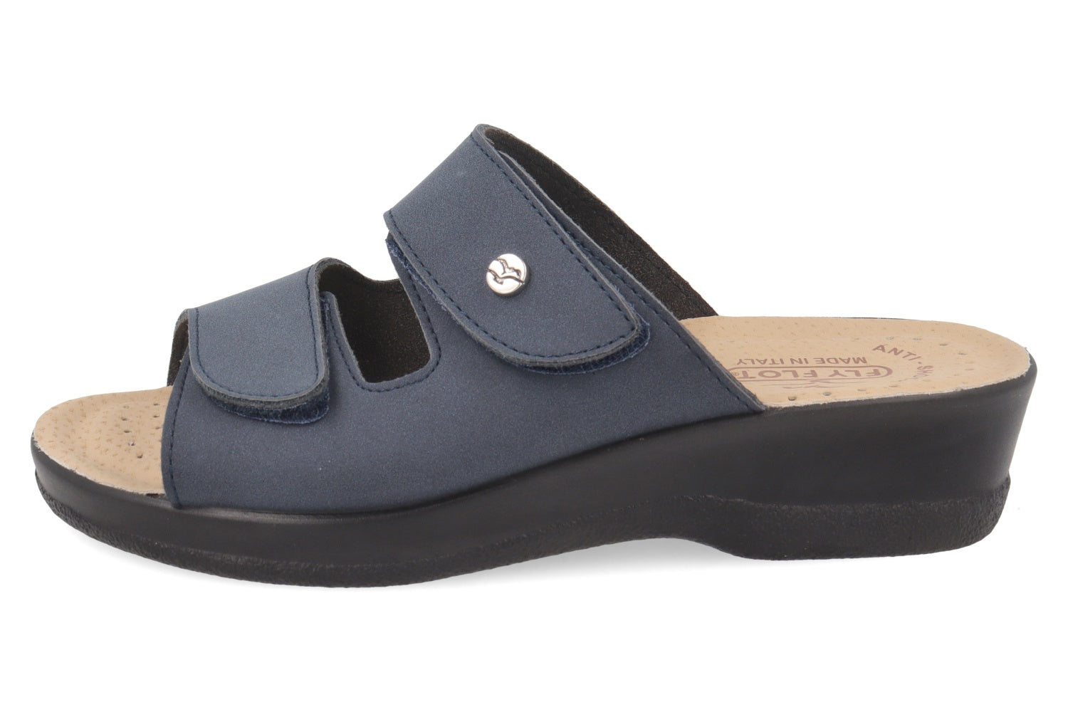 fly-flot-damen-pantolette-microfaser-mit-klett-und-air-flot-4-cm-sohle image 3