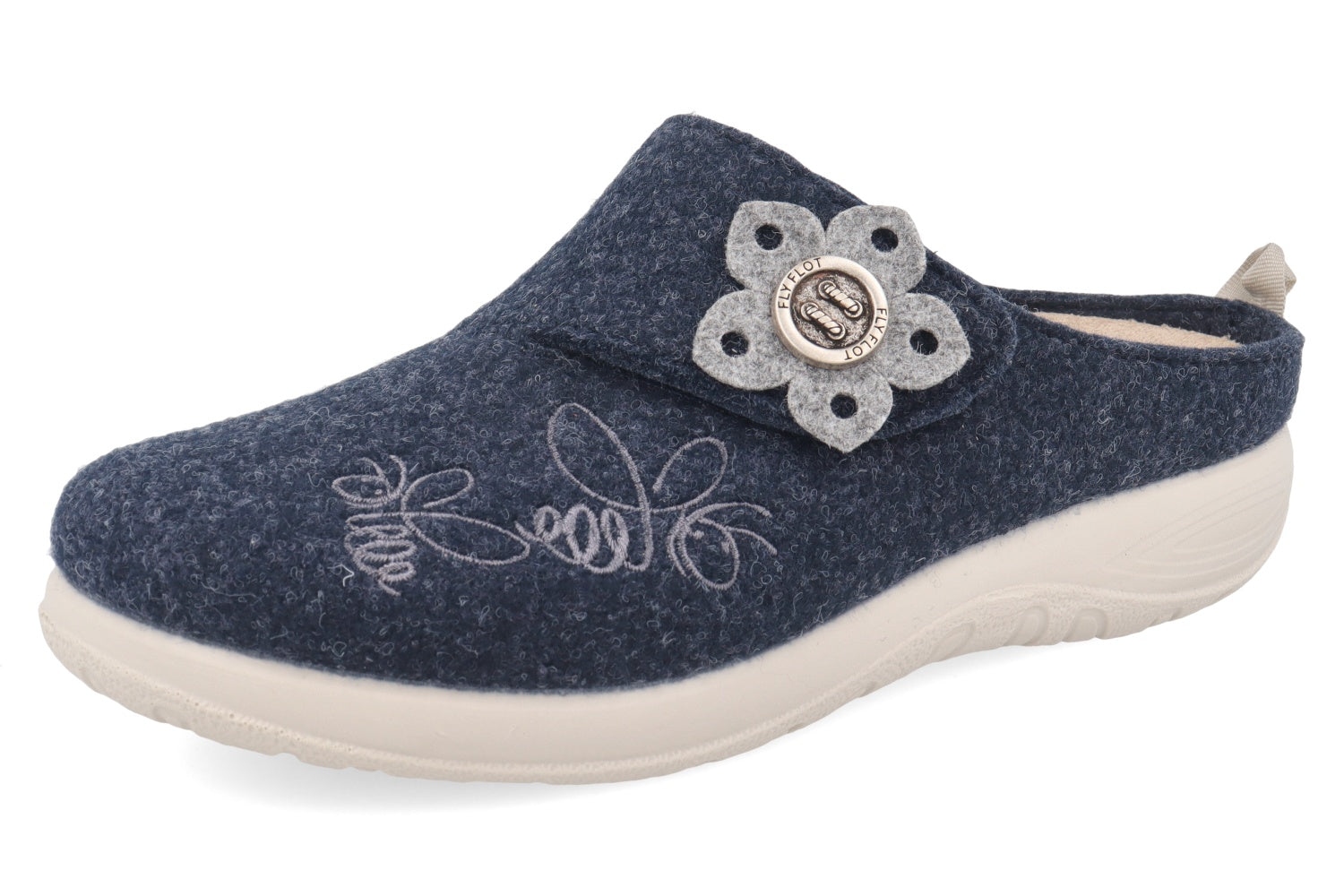 fly-flot-damen-ciabatta-hausschuh-aus-recyceltem-pet-mit-klettverschluss image 1