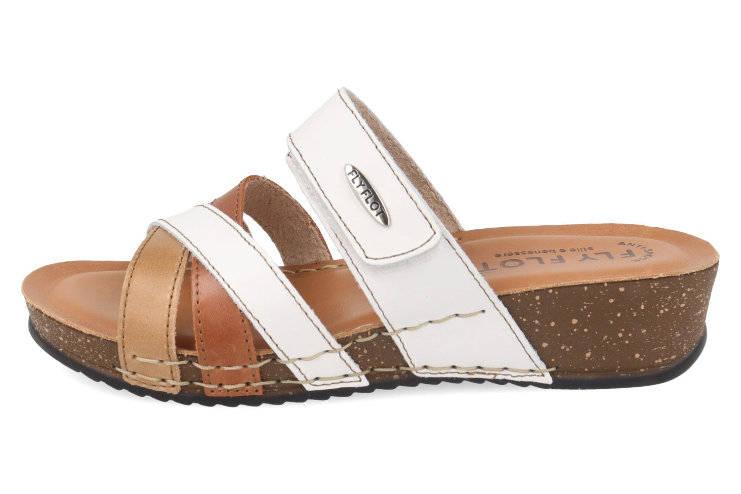 fly-flot-damen-pantolette-leder-mit-klett-4cm-piumatec-sohle image 7