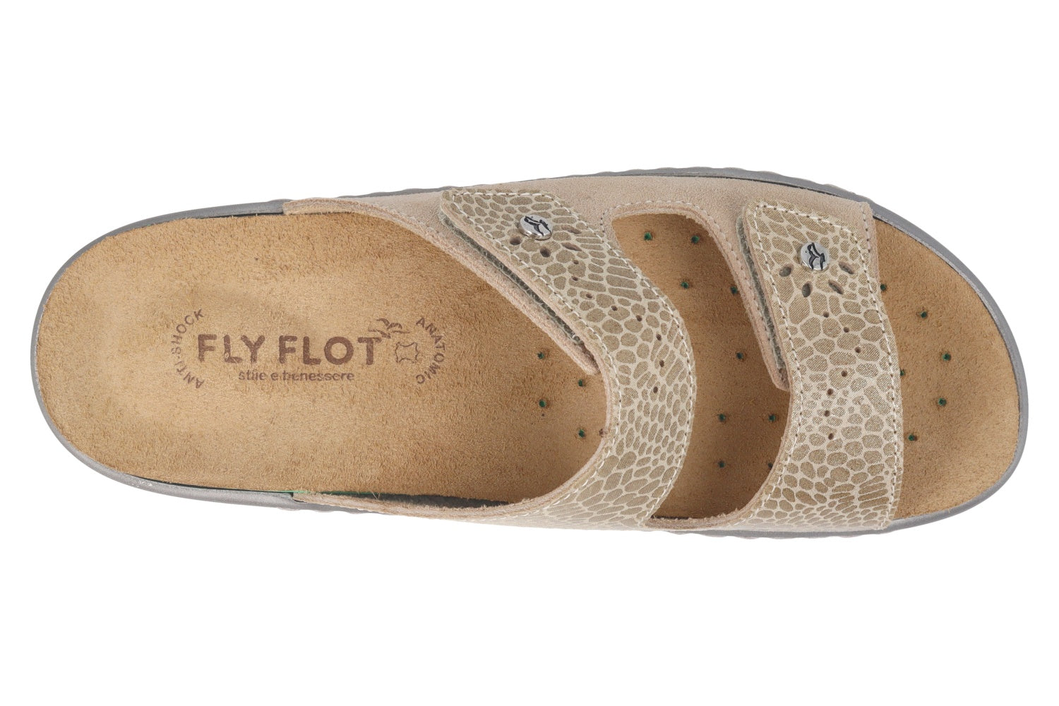 fly-flot-damen-hausschuhe-aus-leder-mit-klett-4-5-cm-sohle image 2