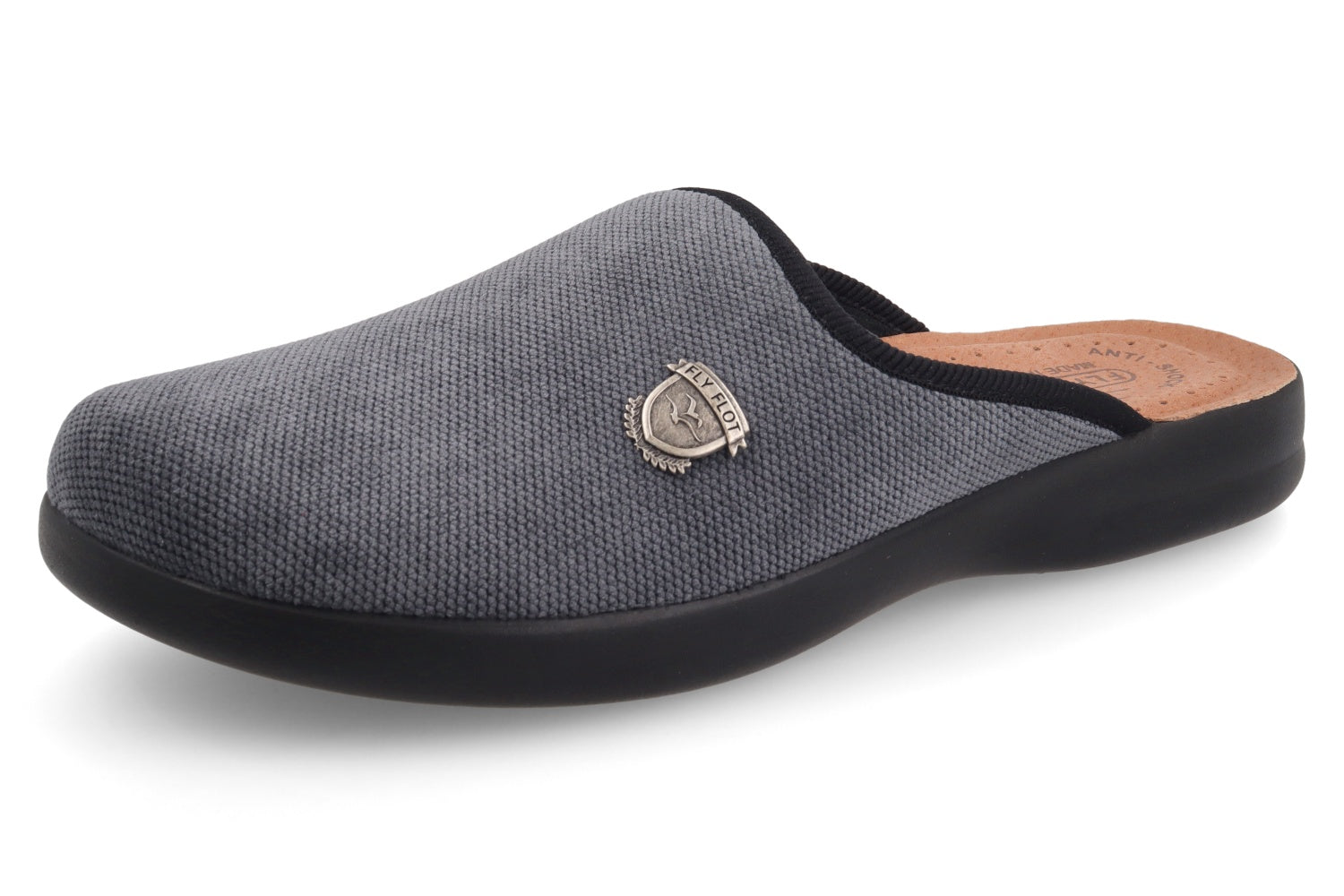 fly-flot-herren-pantolette-aus-weicher-microfaser-mit-leder-fu-bett image 5