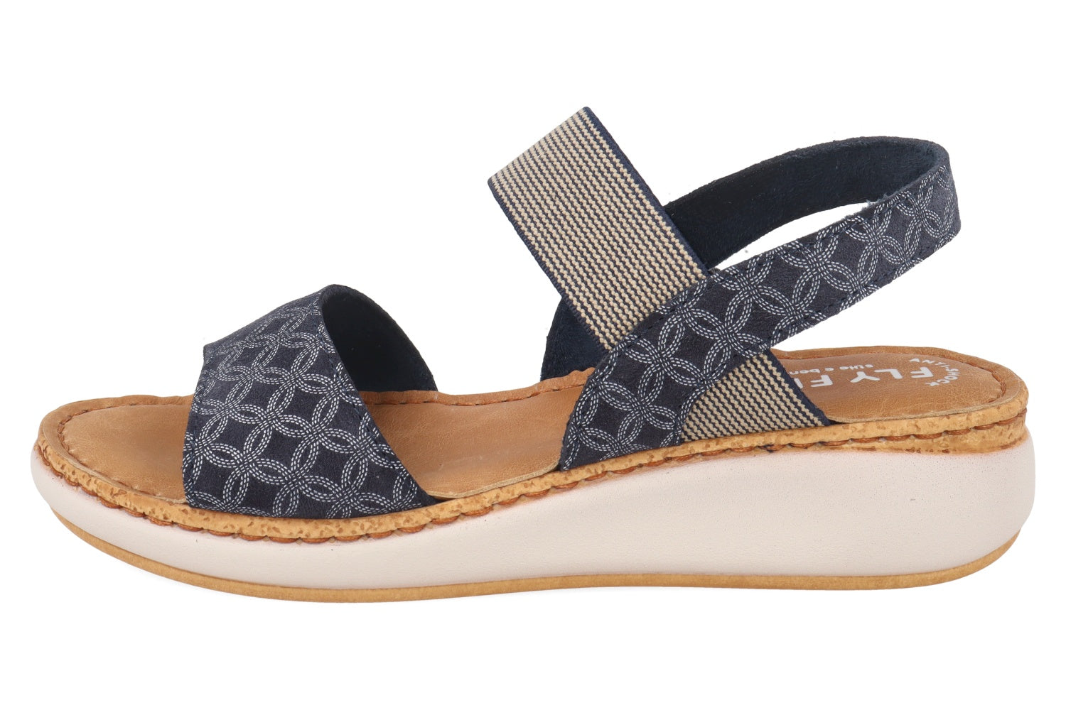 fly-flot-damen-sandale-aus-leder-verstellbarer-riemen-4-cm-sohle image 3
